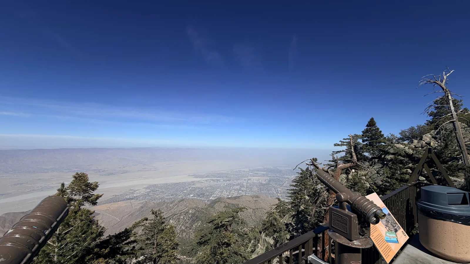 Overlooking the valley from Palm Springs